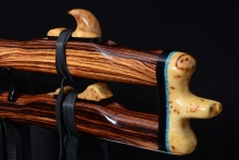 Cocobolo Native American Flute, Minor, Low E-4, #F14La